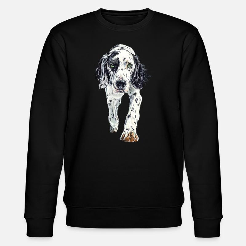 Englischer Setter - Stanley/Stella Unisex Bio-Sweatshirt CHANGER  - Schwarz