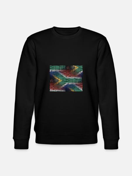Südafrika - Kunstdesign - Stanley/Stella Unisex Bio-Sweatshirt CHANGER - Schwarz
