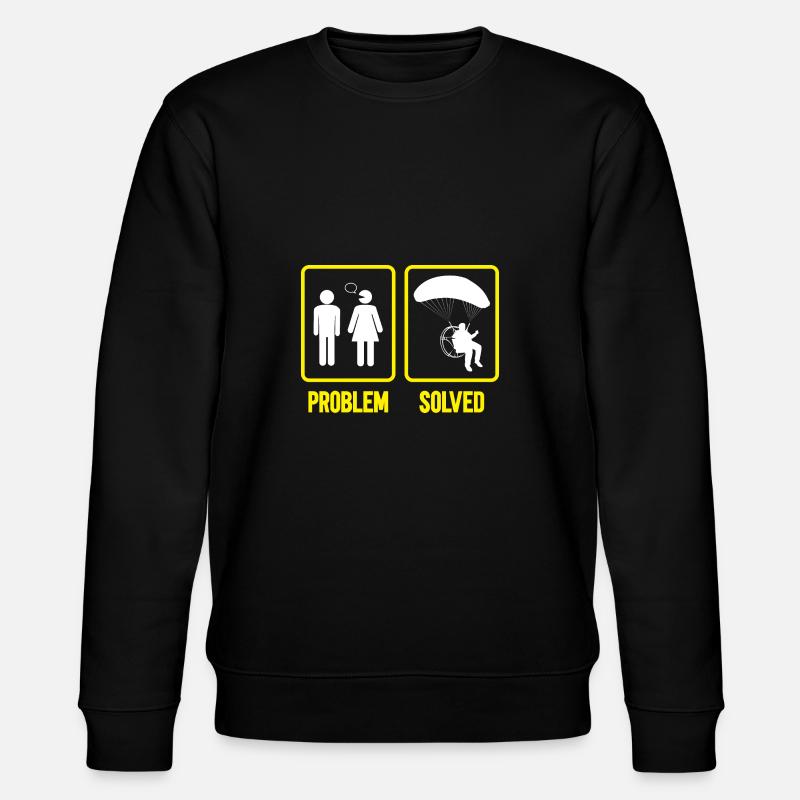 Paramotor Motorized paraglider - Stanley/Stella CHANGER Unisex Organic Sweatshirt - black
