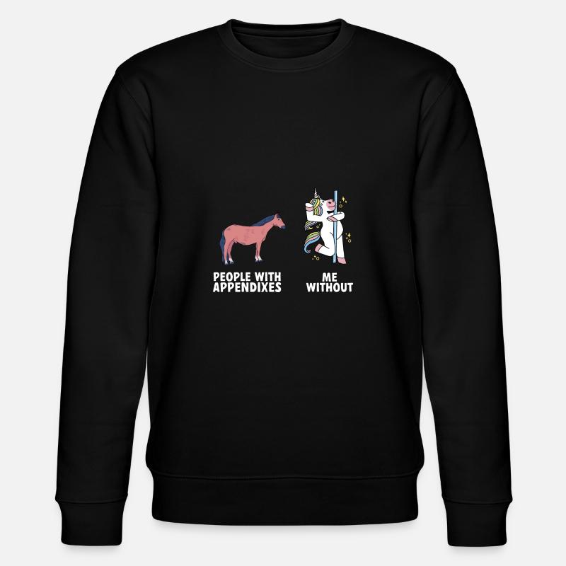 Appendectomy Appendicitis - Stanley/Stella CHANGER Unisex Organic Sweatshirt - black