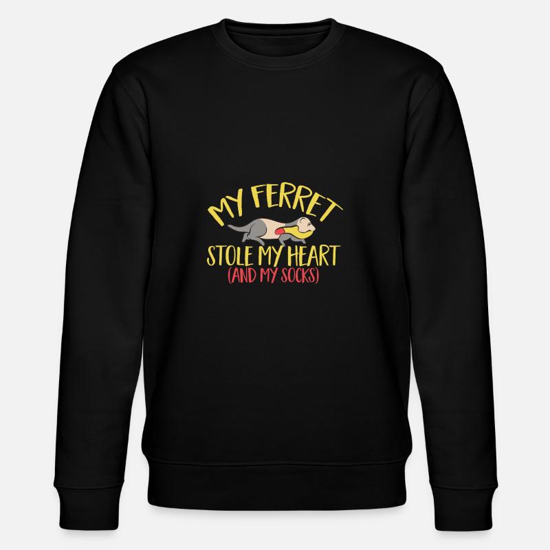 Frettchen Besitzer Frettchen - Stanley/Stella Unisex Bio-Sweatshirt CHANGER  - Schwarz