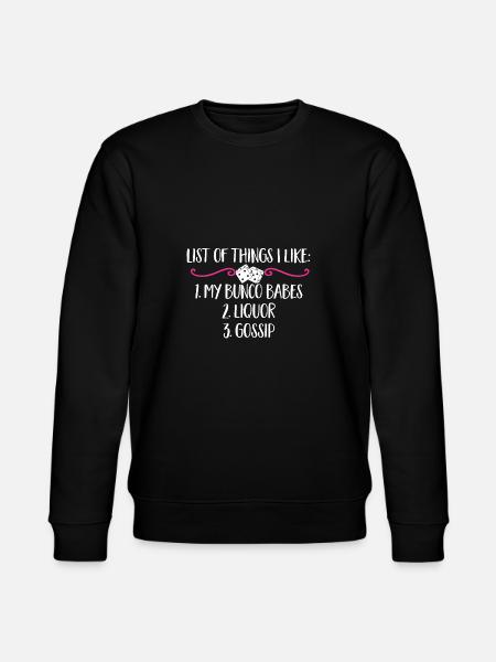 Bunco Dice Game - Stanley/Stella CHANGER Unisex Organic Sweatshirt - black