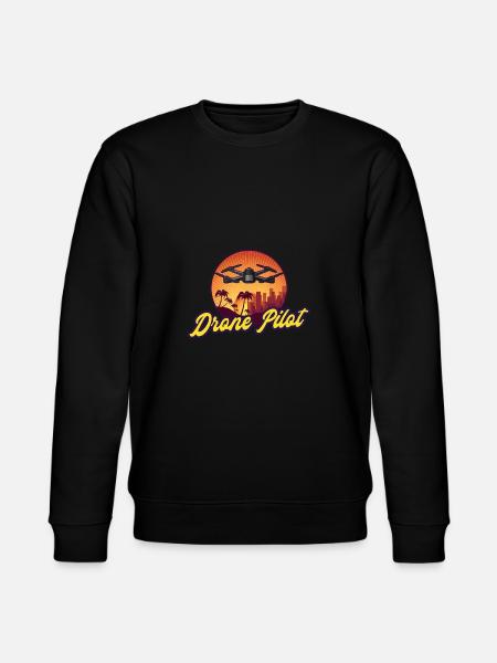 Drone drone pilot gift - Stanley/Stella CHANGER Unisex Organic Sweatshirt - black