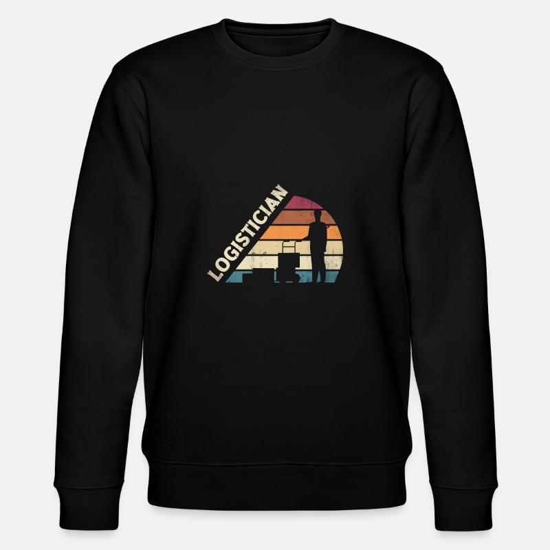 Silhouette de logisticien logistique - Sweat bio CHANGER Stanley/Stella Unisexe - noir