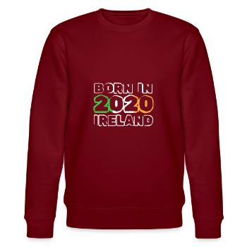 2020 - Stanley/Stella CHANGER Unisex Organic Sweatshirt - burgundy - Front - Nik (191cm) & Marisol (170cm)