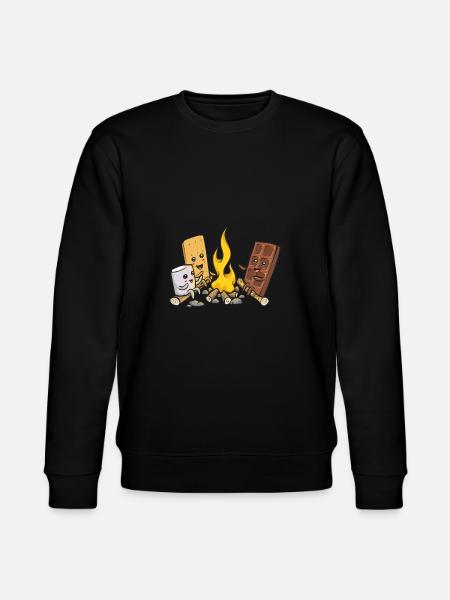 S'more Campfire Marshmallow Camping - Stanley/Stella CHANGER Unisex Organic Sweatshirt - black