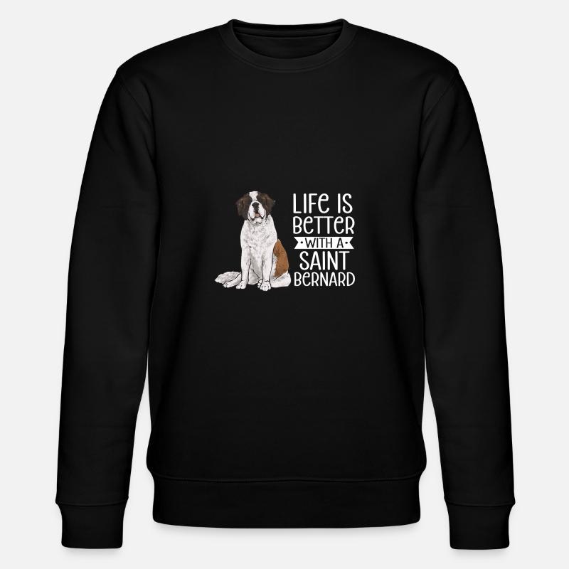 Saint-Bernard Chien Saint-Bernard - Sweat bio CHANGER Stanley/Stella Unisexe - noir