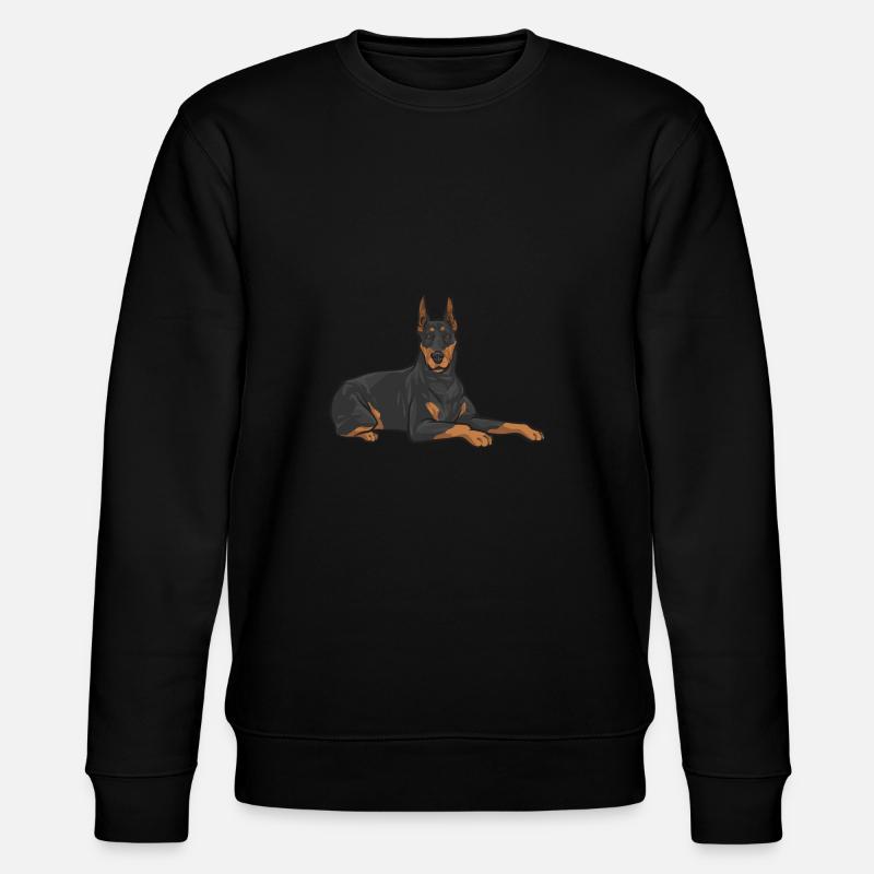 Doberman Pinscher Chien Dobie - Sweat bio CHANGER Stanley/Stella Unisexe - noir