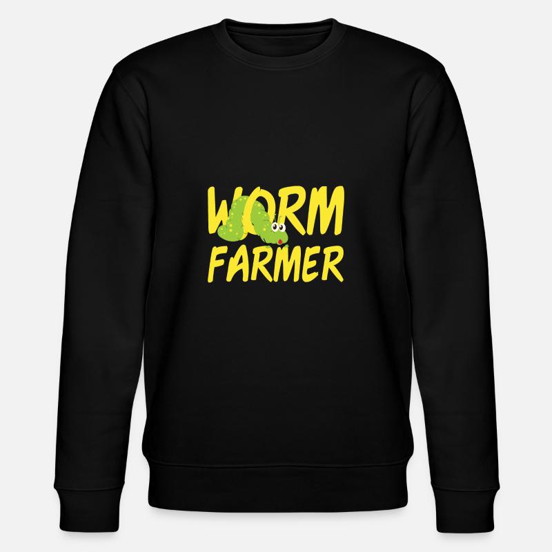 Worm Farmer - Stanley/Stella Unisex Bio-Sweatshirt CHANGER - Schwarz