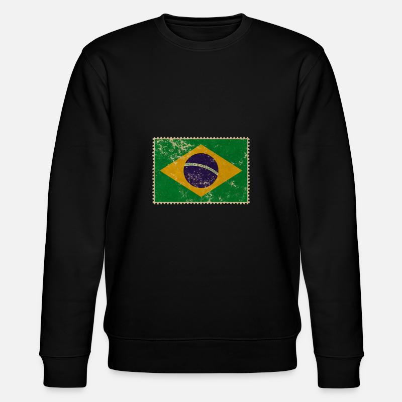 Brasilien - Stanley/Stella Unisex Bio-Sweatshirt CHANGER  - Schwarz