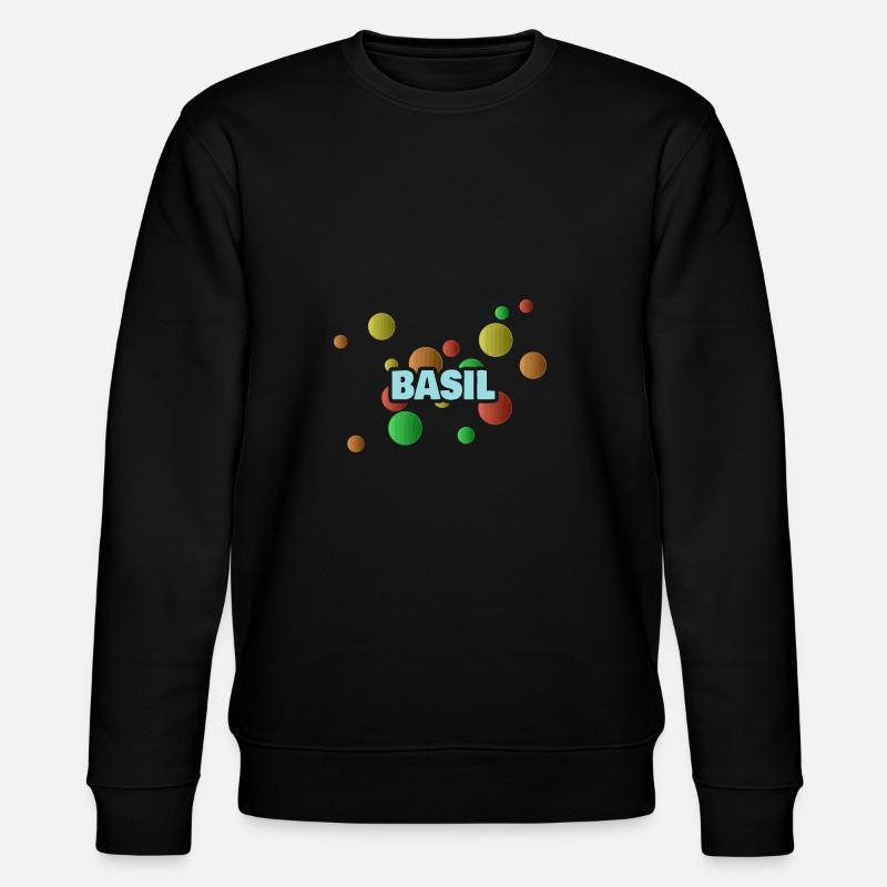 Geschenk für Basil - Stanley/Stella Unisex Bio-Sweatshirt CHANGER  - Schwarz