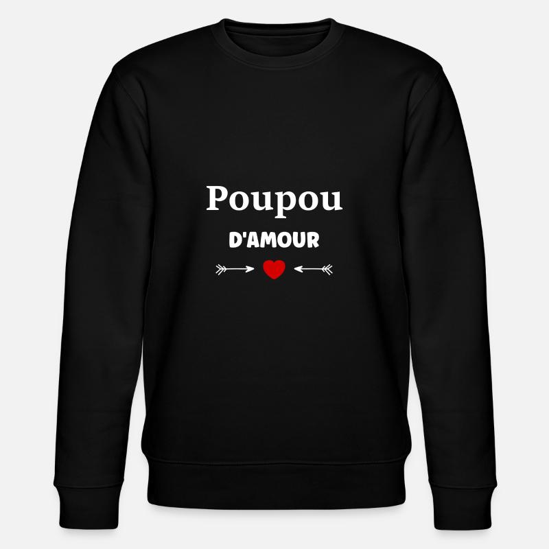 Poupou d'amour - Sweat bio CHANGER Stanley/Stella Unisexe - noir