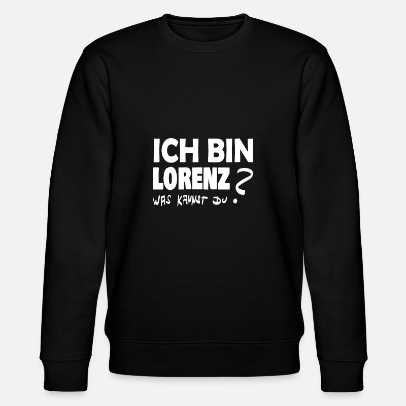 Sprüche Lorenz - Stanley/Stella Unisex Bio-Sweatshirt CHANGER  - Schwarz
