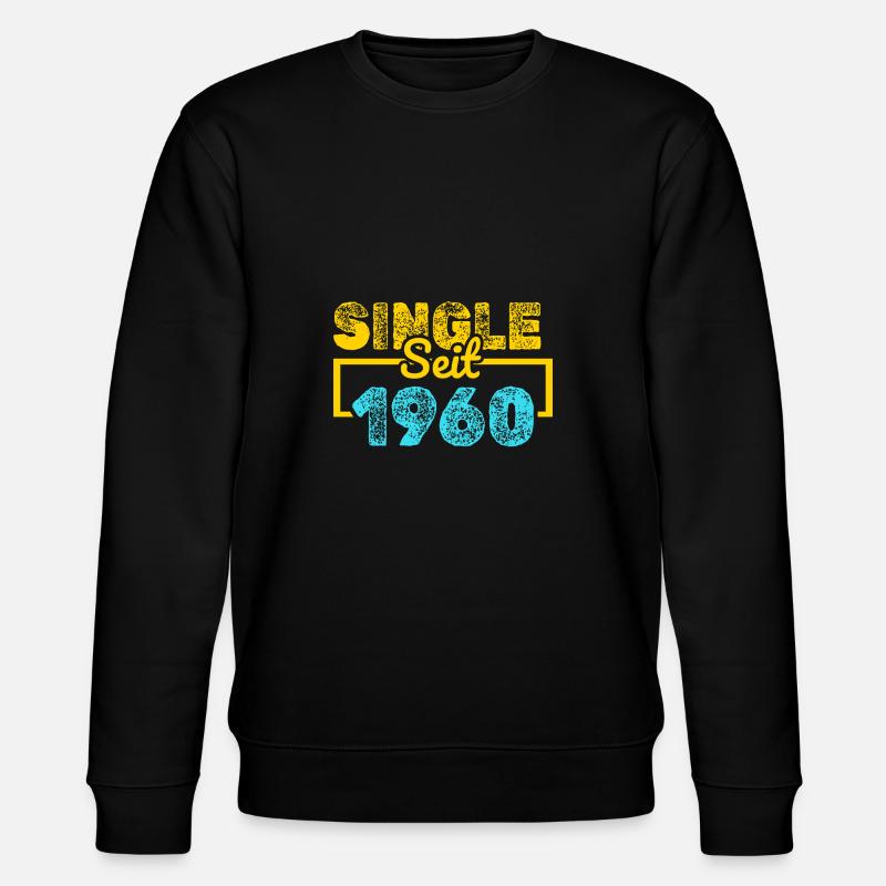 Single 1960 - Stanley/Stella Unisex Bio-Sweatshirt CHANGER  - Schwarz