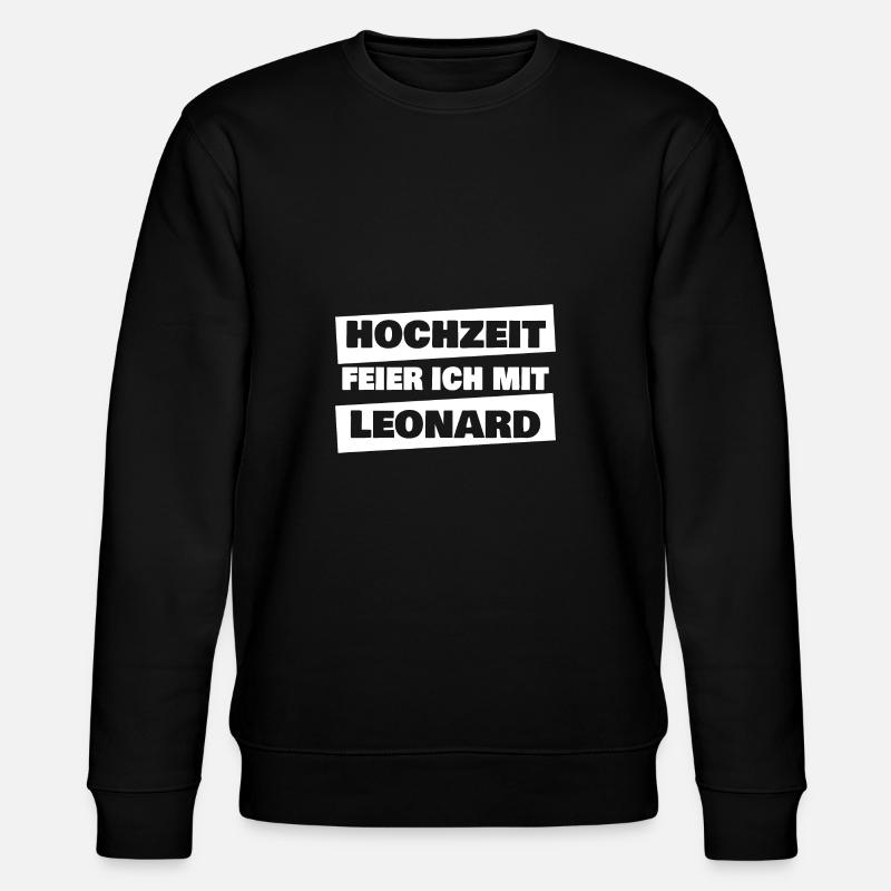 Geschenk für Leonard - Stanley/Stella Unisex Bio-Sweatshirt CHANGER  - Schwarz