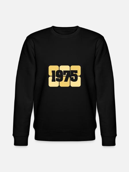 Born in 1975 - Stanley/Stella CHANGER Unisex Organic Sweatshirt - black