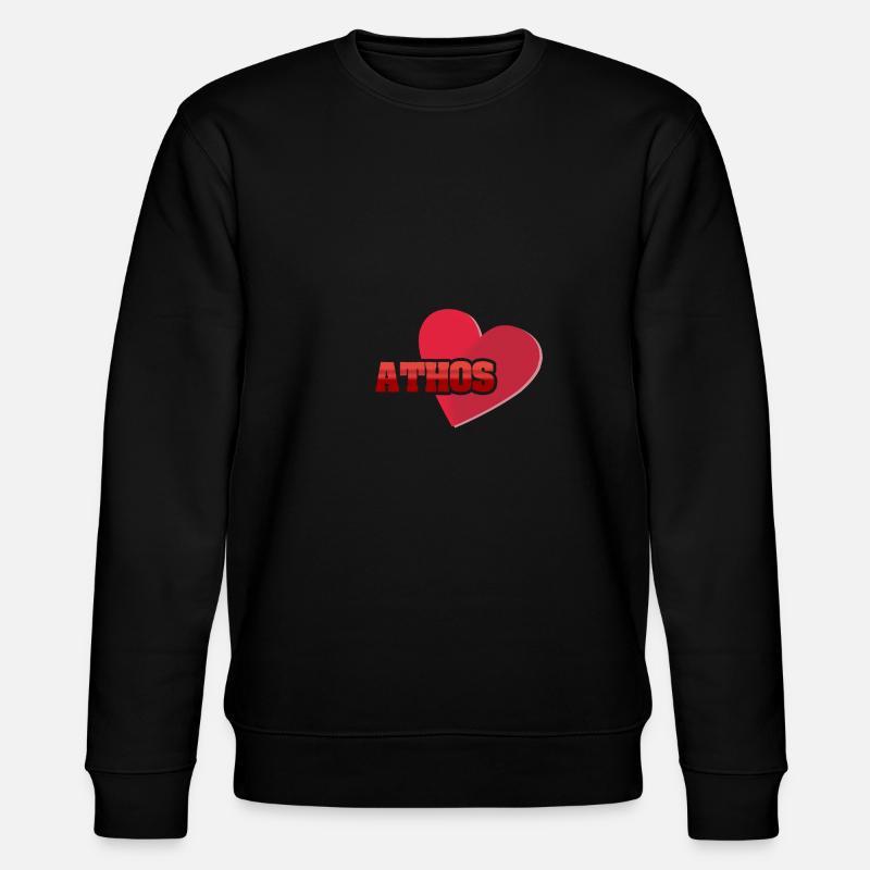 First name Athos - Stanley/Stella CHANGER Unisex Organic Sweatshirt - black