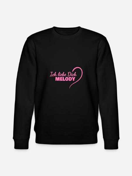 Liebe Melody - Stanley/Stella Unisex Bio-Sweatshirt CHANGER  - Schwarz