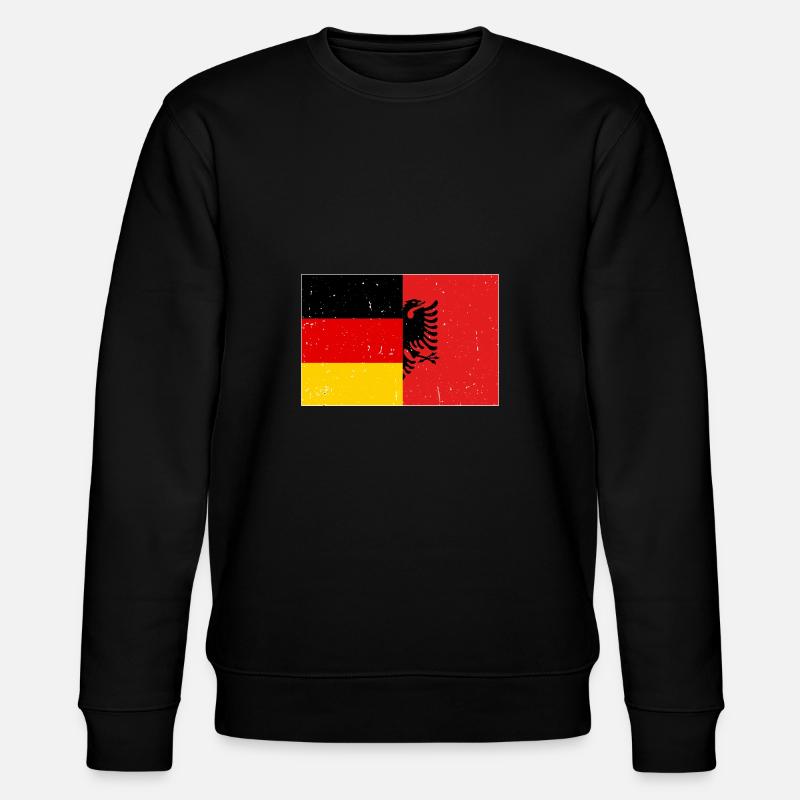 Drapeau albanais Aigle albanais Shqiponja - Sweat bio CHANGER Stanley/Stella Unisexe - noir