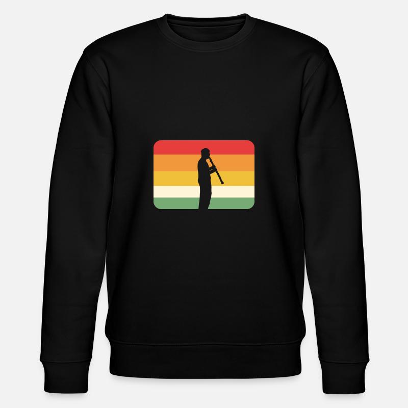 Oboe Player Band Member Gift - Stanley/Stella CHANGER Unisex Organic Sweatshirt - black