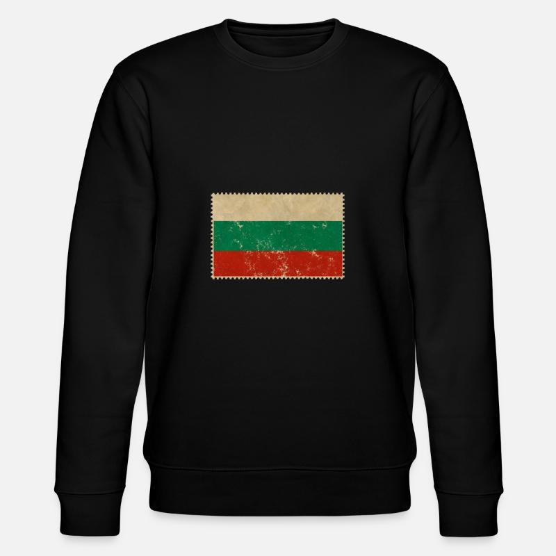 Bulgarien - Stanley/Stella Unisex Bio-Sweatshirt CHANGER  - Schwarz
