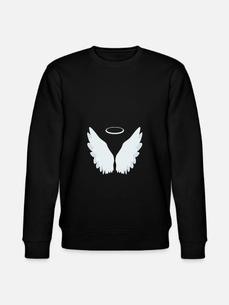 Angel's wings - Stanley/Stella CHANGER Unisex Organic Sweatshirt - black