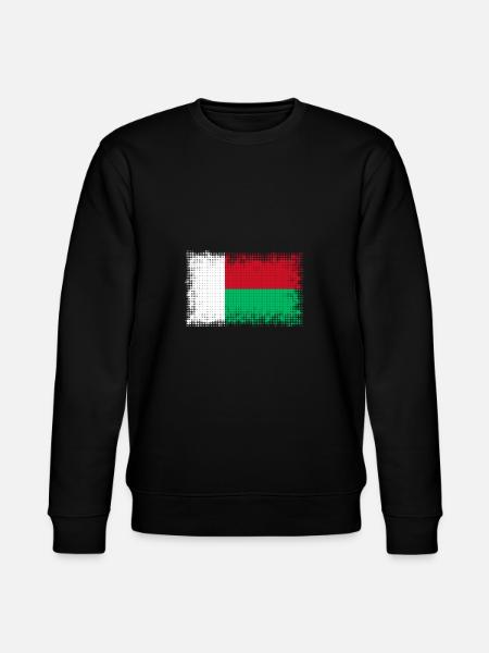 Flag of Madagascar - Stanley/Stella CHANGER Unisex Organic Sweatshirt - black