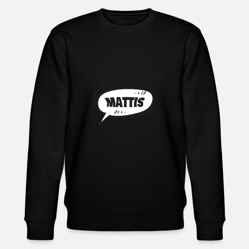 Gift for Mattis - Stanley/Stella CHANGER Unisex Organic Sweatshirt - black