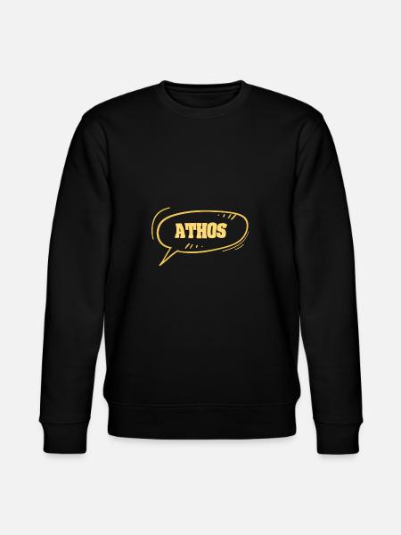 First name Athos - Stanley/Stella CHANGER Unisex Organic Sweatshirt - black