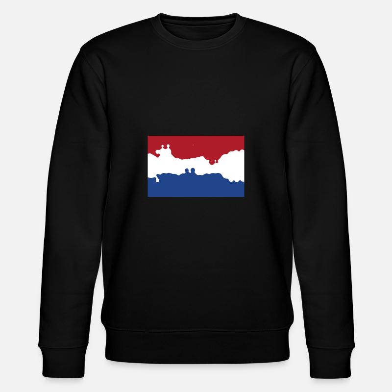 Niederlande - Stanley/Stella Unisex Bio-Sweatshirt CHANGER  - Schwarz