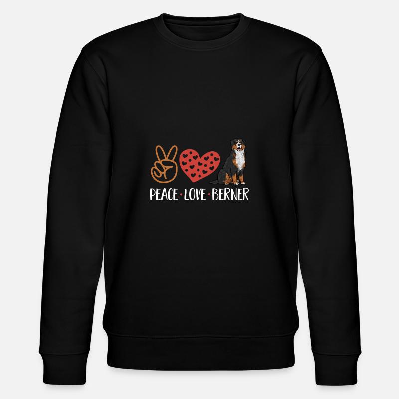 Berner Sennenhund - Stanley/Stella Unisex Bio-Sweatshirt CHANGER  - Schwarz