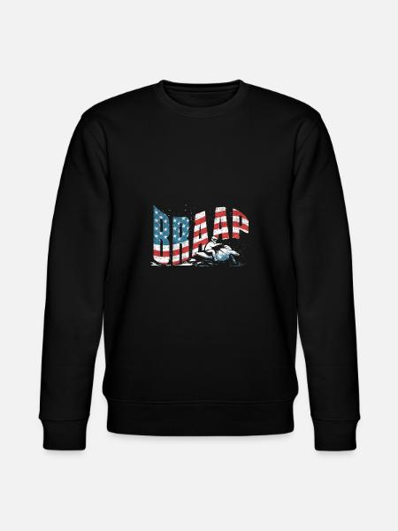 Braap Snowmobile Riding Snowmobiling Snowmobiler - Stanley/Stella CHANGER Unisex Organic Sweatshirt - black