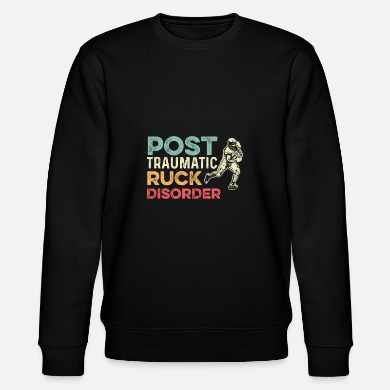 Ruckerkrankung Assistent Geschenk - Stanley/Stella Unisex Bio-Sweatshirt CHANGER  - Schwarz