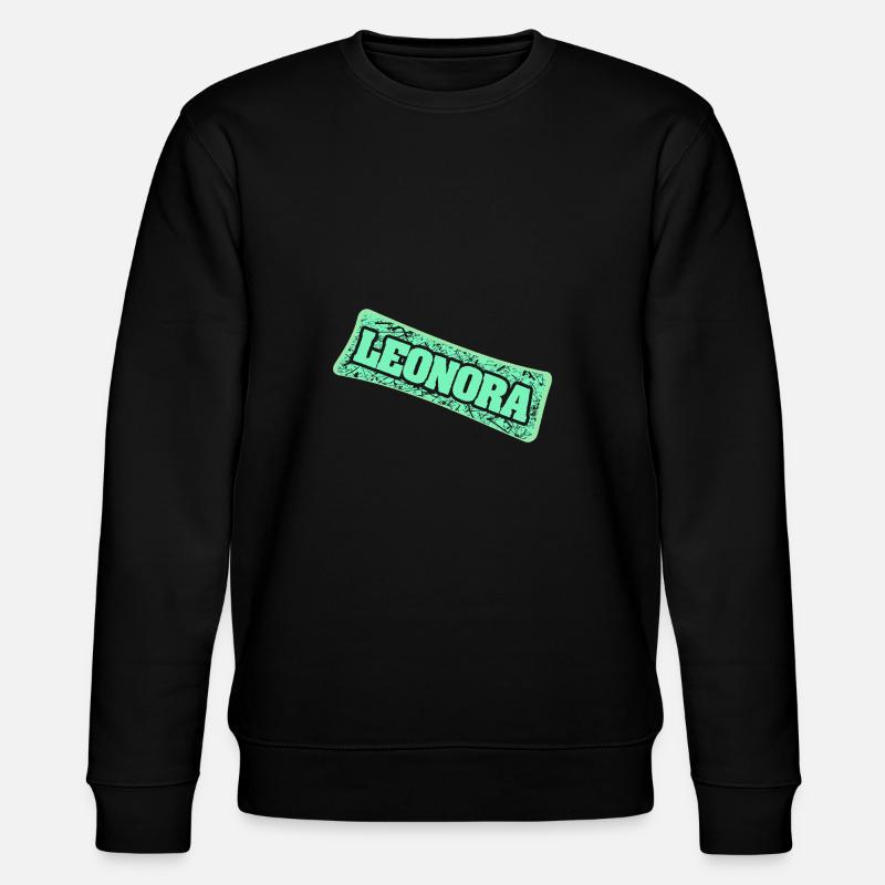 Geschenk für Leonora - Stanley/Stella Unisex Bio-Sweatshirt CHANGER  - Schwarz