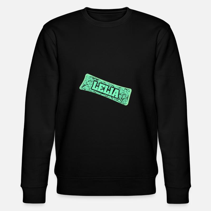 Geschenk für Lelia - Stanley/Stella Unisex Bio-Sweatshirt CHANGER  - Schwarz