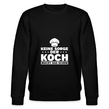 Kochen Ausbildung zum Koch Geschenk - Stanley/Stella Unisex Bio-Sweatshirt CHANGER  - Schwarz - Vorne - Nik (191cm) & Marisol (170cm)