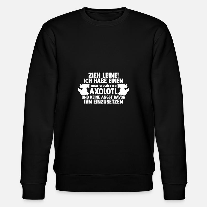 Axolotl - Stanley/Stella Unisex Bio-Sweatshirt CHANGER  - Schwarz