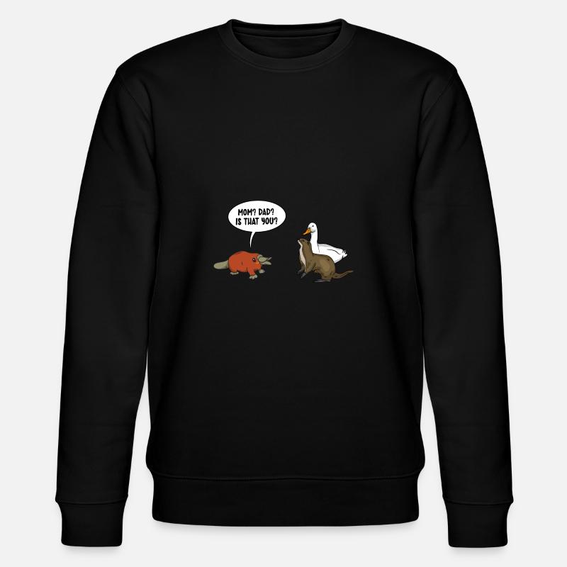 Ornithorynque Schnabeltier - Sweat bio CHANGER Stanley/Stella Unisexe - noir