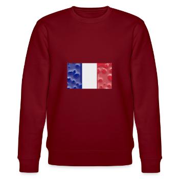 Martinique - Stanley/Stella Unisex Bio-Sweatshirt CHANGER  - Burgunderrot - Vorne - Nik (191cm) & Marisol (170cm)
