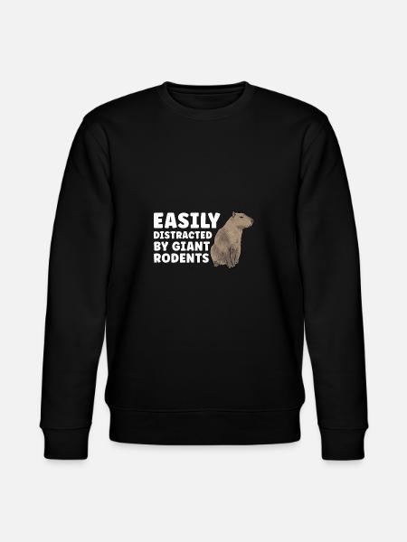 Capybara rodent - Stanley/Stella CHANGER Unisex Organic Sweatshirt - black