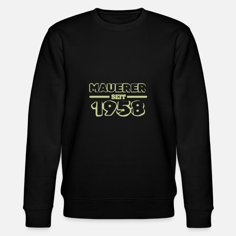 Jahr 1958 - Stanley/Stella Unisex Bio-Sweatshirt CHANGER  - Schwarz