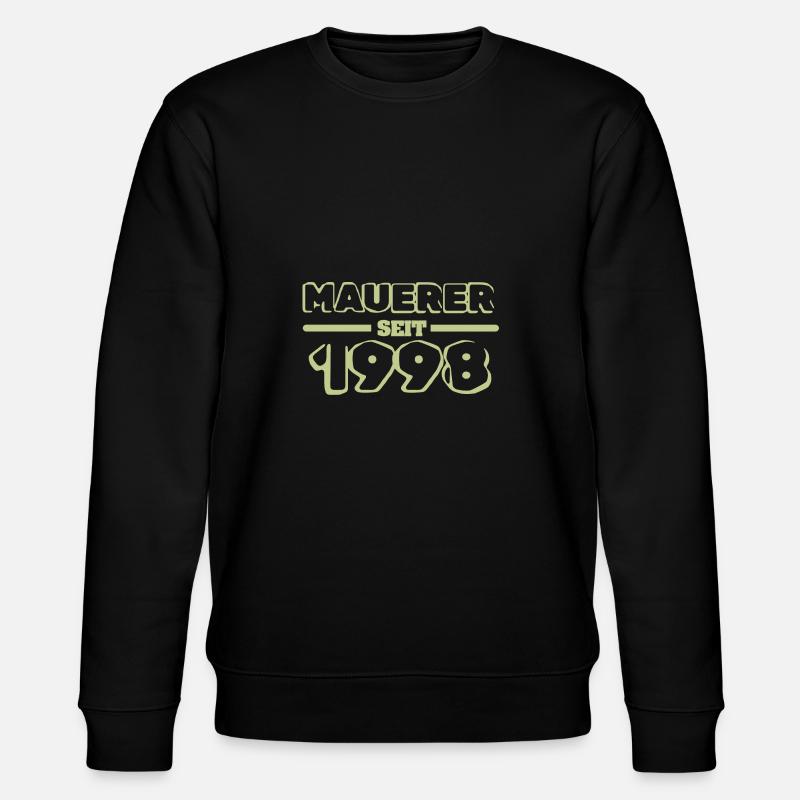 Witzig 1998 - Stanley/Stella Unisex Bio-Sweatshirt CHANGER  - Schwarz