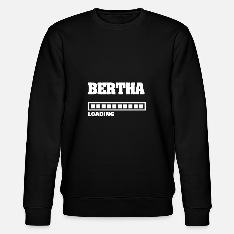 Gift for Bertha - Stanley/Stella CHANGER Unisex Organic Sweatshirt - black