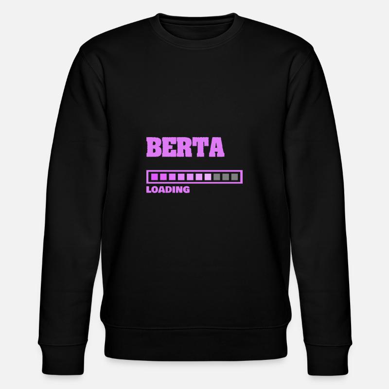 Gift for Berta - Stanley/Stella CHANGER Unisex Organic Sweatshirt - black