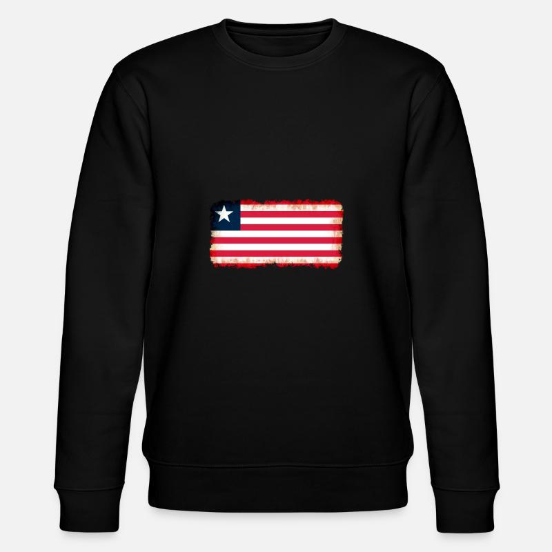 Liberia als Liberia - Stanley/Stella Unisex Bio-Sweatshirt CHANGER - Schwarz