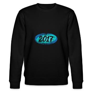 Year 2017 - Stanley/Stella CHANGER Unisex Organic Sweatshirt - black - Front - Nik (191cm) & Marisol (170cm)