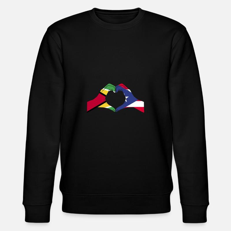 Guyana Flag Guyanais Guyanais - Sweat bio CHANGER Stanley/Stella Unisexe - noir