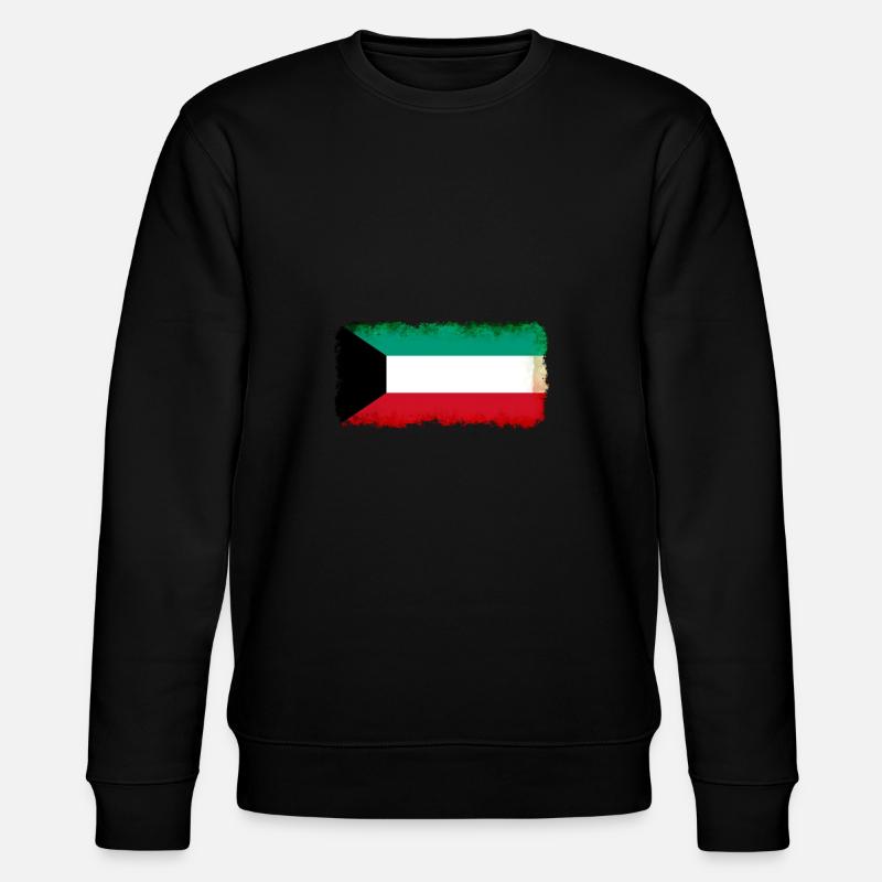 Kuwait als Flagge - Stanley/Stella Unisex Bio-Sweatshirt CHANGER  - Schwarz