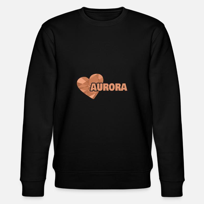 Prénom Aurora - Sweat bio CHANGER Stanley/Stella Unisexe - noir