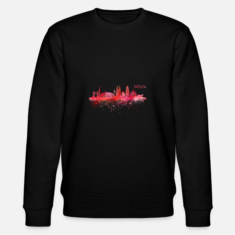 Skyline Barcelona Espagne - Sweat bio CHANGER Stanley/Stella Unisexe - noir